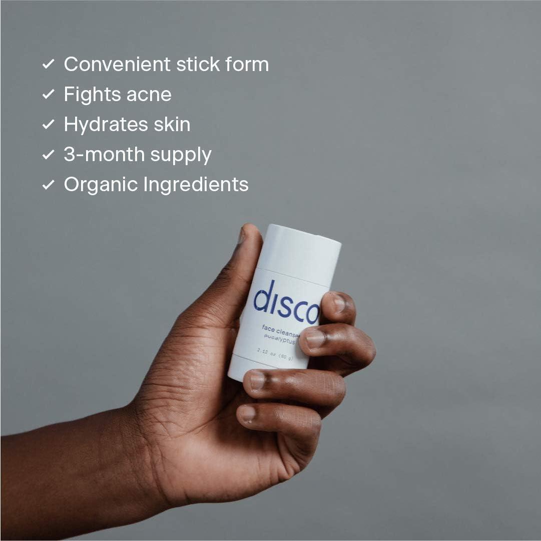 Charcoal Face Cleanser Stick by Disco for Men, Hydrating, Removes Dirt Paraben Free, Eucalyptus EXP 9/2023 - Premium Face Cleanser from Disco - Just $9.99! Shop now at Sweet Deals PDX