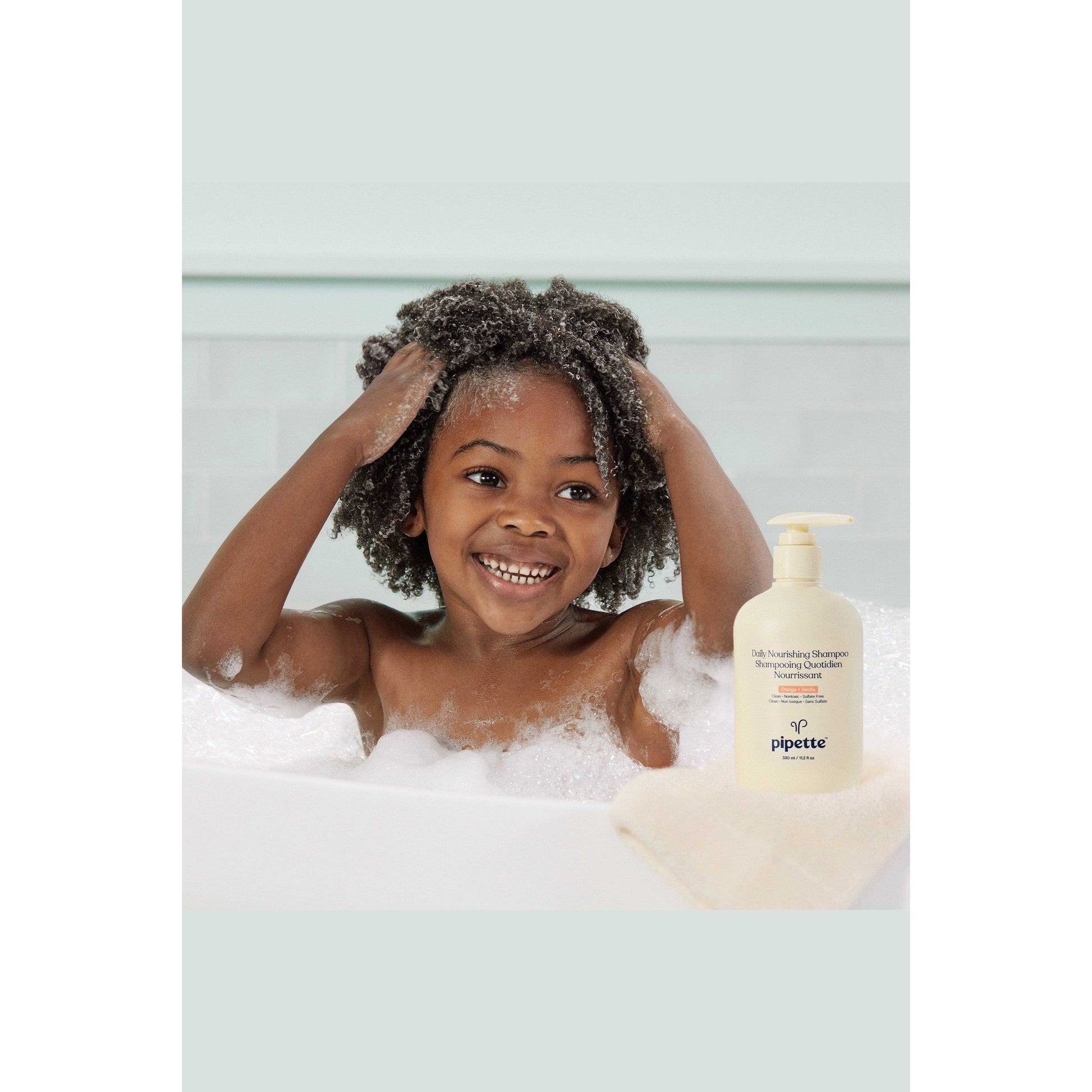 Pipette Daily Nourishing Kids Shampoo, Tear-Free for All Hair Types & Textures, 11.2 fl oz - Premium Baby Lotion from Pipette - Just $14.12! Shop now at Sweet Deals PDX