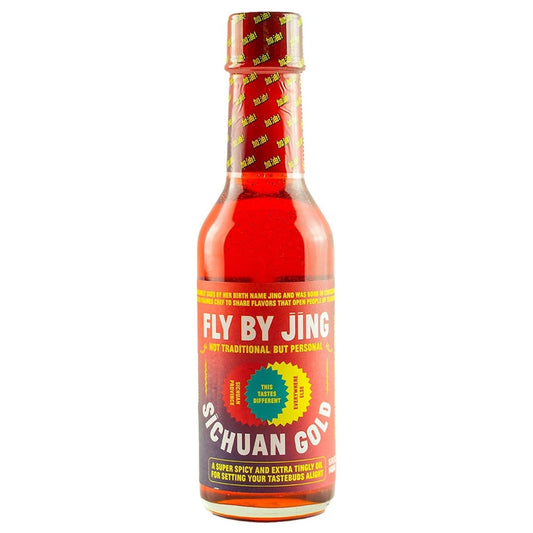 Fly by Jing Sichuan Gold, 5 OZ - Premium Condiments from FLYBYJING Store - Just $19.99! Shop now at Sweet Deals PDX
