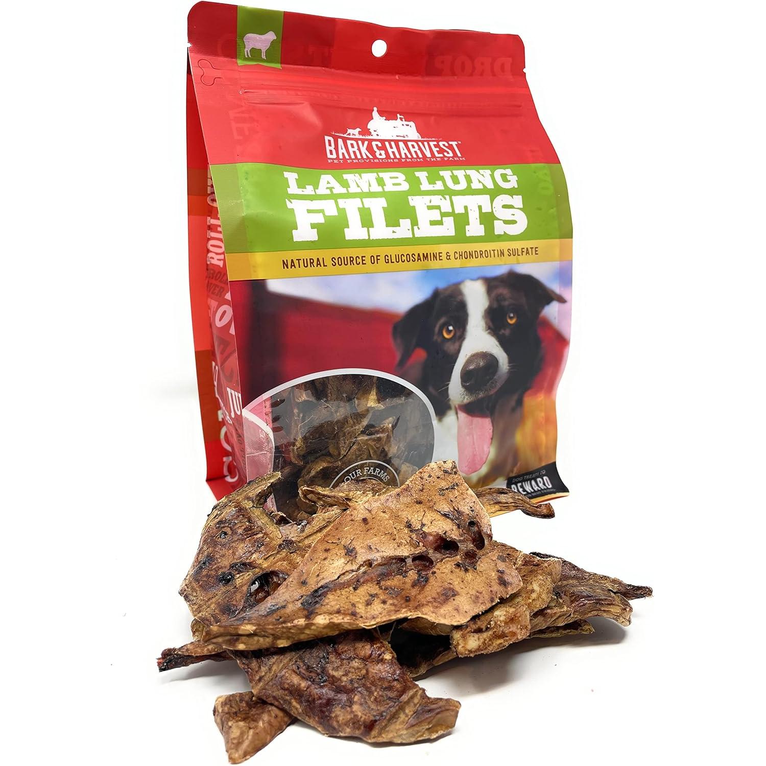 Superior Farms Pet Provisions Lamb Lung Dog Treats | All Natural Dog Snacks from Our Farms | Real Protein Dog Chews | 100% Lamb Lung Fillets - 8 oz - Premium Dog Treats from Superior Farms Pet Provisions / Bark Harvest - Just $39.99! Shop now at Sweet Deals PDX