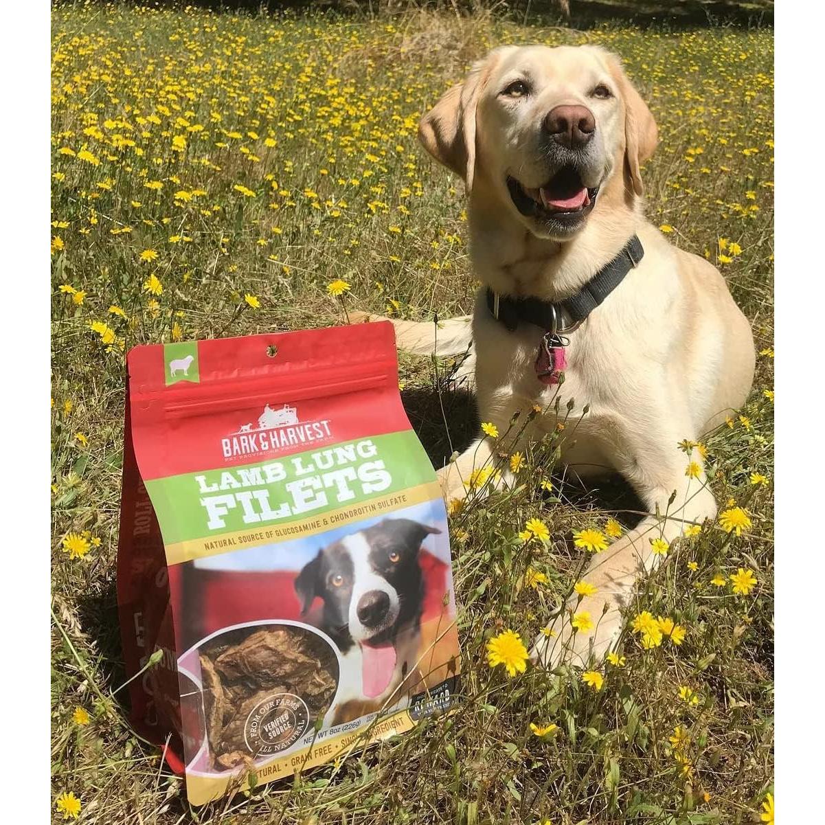 Superior Farms Pet Provisions Lamb Lung Dog Treats | All Natural Dog Snacks from Our Farms | Real Protein Dog Chews | 100% Lamb Lung Fillets - 8 oz - Premium Dog Treats from Superior Farms Pet Provisions / Bark Harvest - Just $39.99! Shop now at Sweet Deals PDX