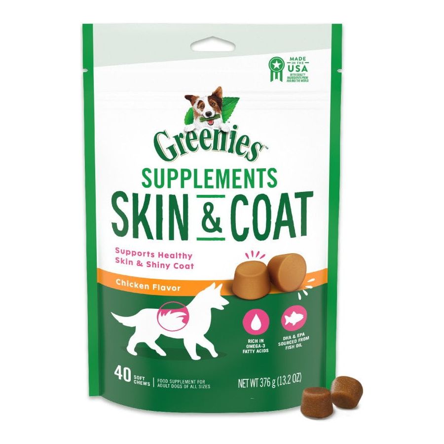 Greenies Skin & Coat Supplements, 40 ct - Premium Pet Snacks from GREENIES - Just $15.18! Shop now at Sweet Deals PDX